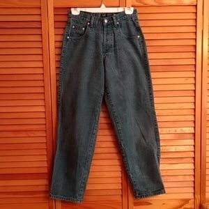 Vintage Fluid Blues button up green jeans